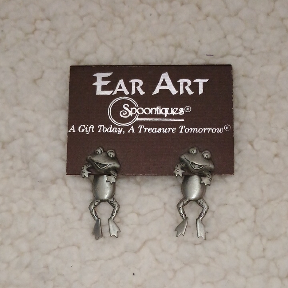 Spooniquez Frog Earrings